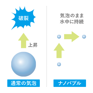 「酸素水」と「酸素ナノバブル水」の違い